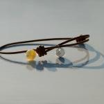 Handmade Bracelet Of Happiness- Amber And Sterling..